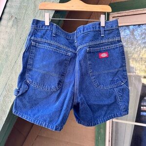 Rare Length! Dickies Blue Denim Jean Painter Shorts